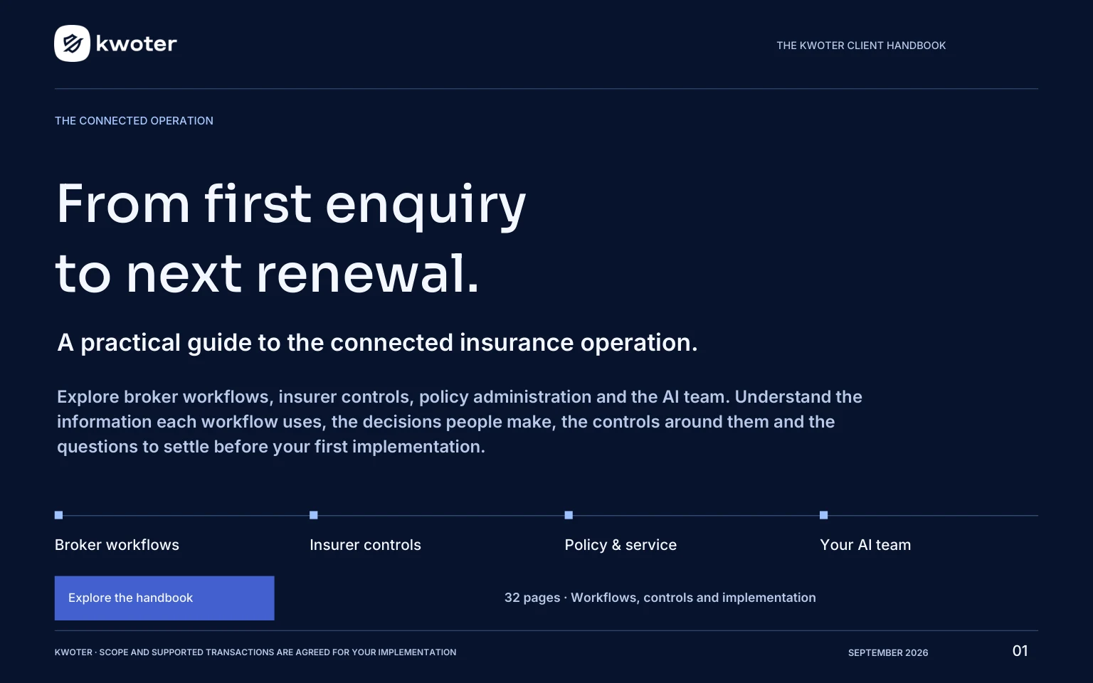 Page 1 of 32: From first enquiry to next renewal